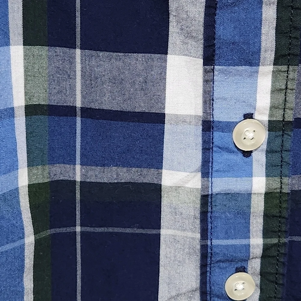 Falls Creek Kids Toddler Boys Plaid Collared Button Down Dress Shirt, Size 12M